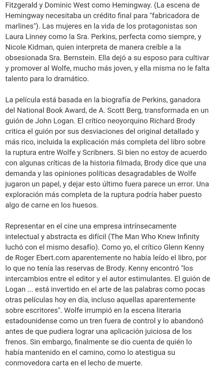 Ahora las críticas, variadas, hasta tirando a malas. Al parecer esperaban más del debut de Michael ya que es un director de teatro reconocido, o afirman que es "muy de teatro" y que teniendo tremendo equipo no supo llevar el barco. Pero también tuvo sus buenas críticas+