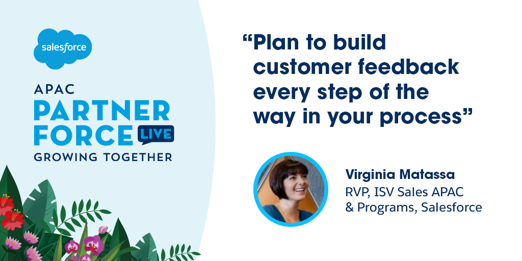 partnerforce's tweet photo. Who is ready for a sprint to the End of the Year?
Tune into #PartnerforceLive to hear from Virginia Matassa as she offers tips for partners. https://t.co/TMuTOjvEjN