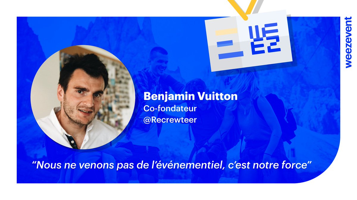 weezevent's tweet photo. 🎙 Benjamin Vuitton est le co-fondateur de @Recrewteer, une solution de gestion et de coordination de bénévoles pour les organisateurs d'événements. Il raconte comment il les aide à mieux gérer leurs relations avec leurs bénévoles : https://t.co/3zqPsRUBW6 https://t.co/8w1MNsBGkY