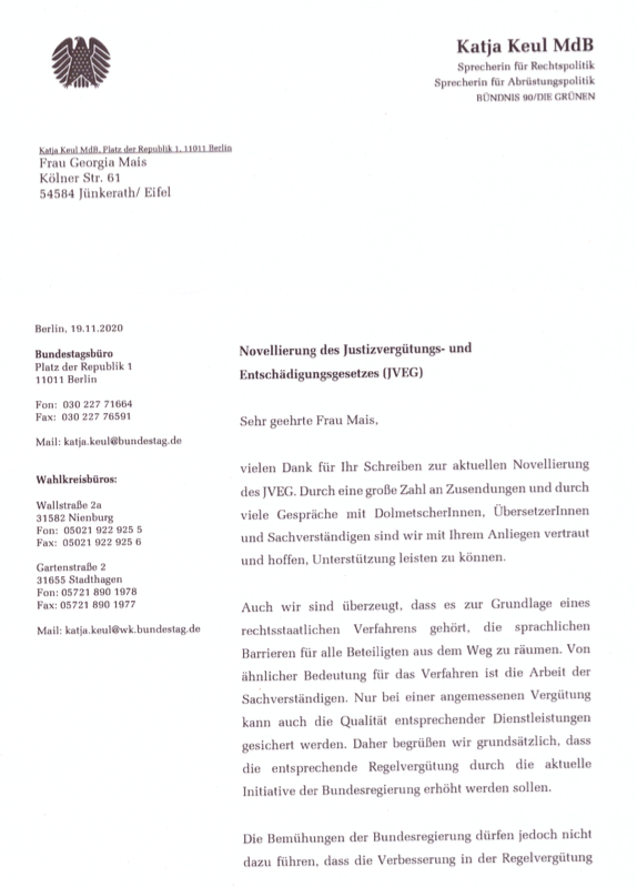 ADUeNORD's tweet image. Abgeordnetenpost vom Bundestag!! Unsere BRIEFAKTION zeigt Wirkung – Danke an die Abgeordneten, die sich für Anerkennung unserer Qualifikation &amp;amp; Qualität beim #Gerichtsdolmetschen einsetzen bit.ly/3pPJ8x0  @KatjaKeul  @PrADUeNord #JVEG #xl8 #1nt #Rechtsausschuss