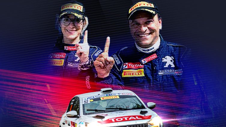 peugeotsport's tweet photo. 4 rallies and 4 wins for the Italian rally legend! 👏 Congratulations @AndreucciPaolo / Anna Andreussi for winning 2-wheel drive #CampionatoItalianoRally! 
It's also the first title for our brand new @Peugeot  #208Rally4! 💪 https://t.co/3LSxMmqAgm