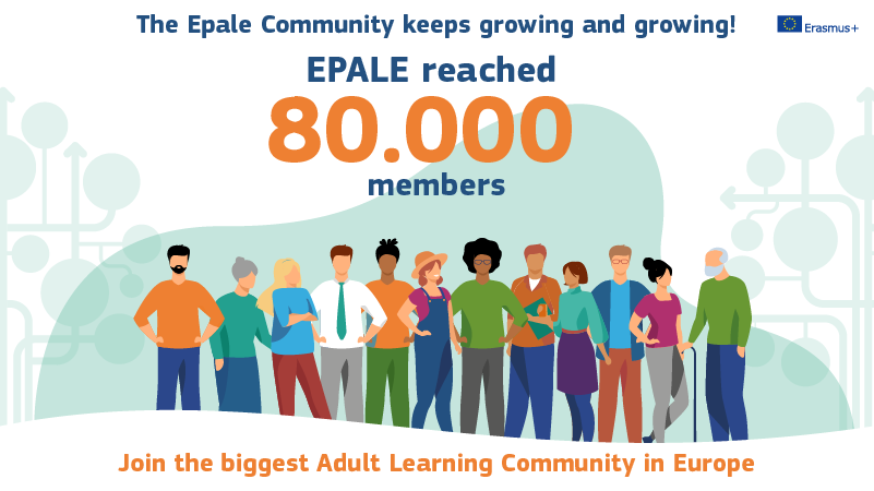 🎉 #EPALE has hit another huge milestone: 80,000 members! 👏 Thank you so much to each one of you for contributing to this incredible community Join us 👉 epale.ec.europa.eu/en/contribute #AdultLearning #AdultEducation #AdultEdu