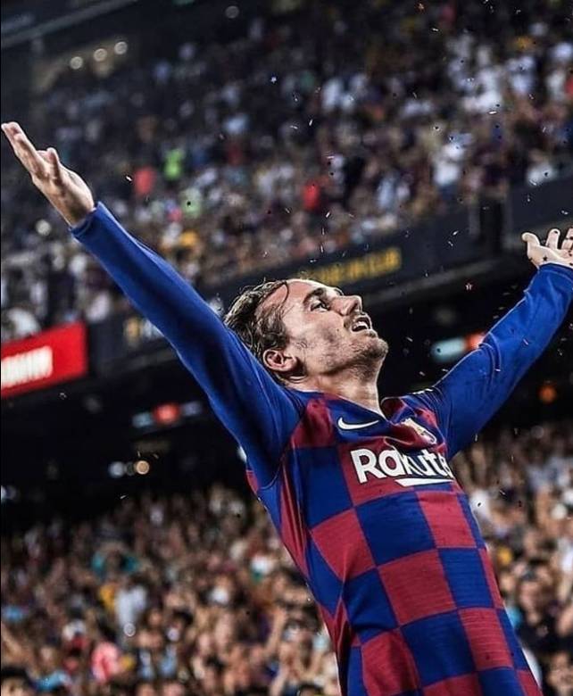Confetti celebration Griezmann - "I did it for LeBron James. My wife went to buy the confetti on Amazon and I prepared it. But I always have curious celebrations. At La Real I got into a car ..."
