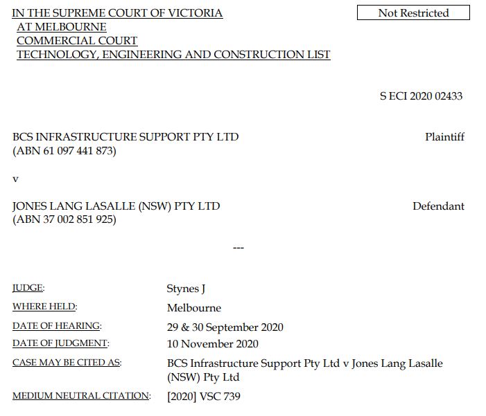 CorrsProjects's tweet photo. The Victorian Supreme Court determined a tax invoice was a payment claim, but that it was not effectively served until it was received by the party it was issued to |  [2020] VSC 739 | #ConstructionLaw #SecurityofPayment #Infrastructure https://t.co/qP0fOUcH36 https://t.co/z6CT0598OL