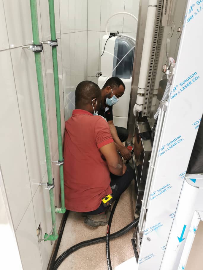 TuttSterilizers's tweet photo. Installation of TIVA10 Thermal Washer-Disinfector, #CSSD TMAX4 autoclave and TMAX4-2V for textile reprocessing, #Nigeria. 
This installation had many challenges, space being the biggest. #Sterileprocessing is the heart of the hospital and should be treated as one 🌟 https://t.co/wqKMVOjntu