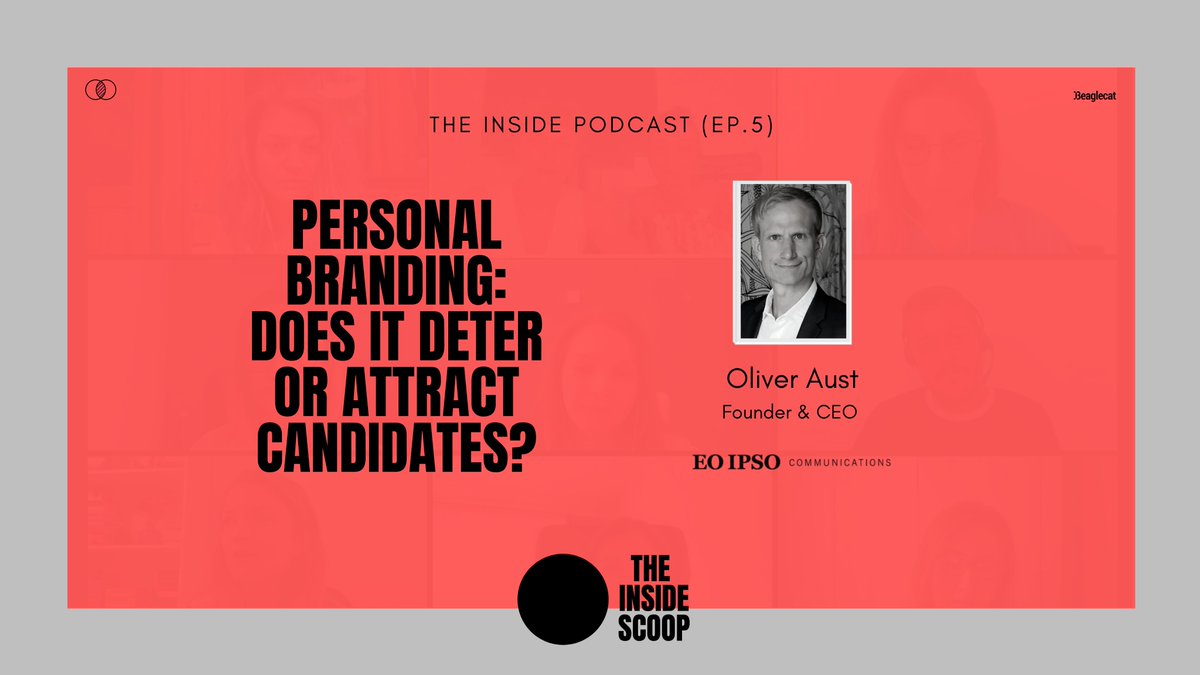 #personalbranding - does it attract or deter candidates? Wonderful #podcast episode on the importance of a #personalbrand - with <a href="/OliverAust_/">Oliver Aust</a>  from <a href="/EoIpsoComms/">Eo Ipso Communications</a> bit.ly/398YC9o