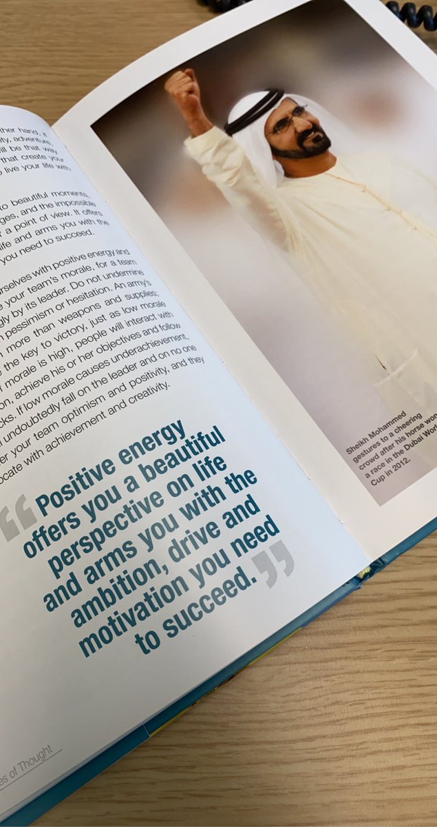 thekingnorah's tweet image. A break at work and reading #flashesofthought by the amazing and the one and only the father of #dubai @HHShkMohd ❤️❤️❤️