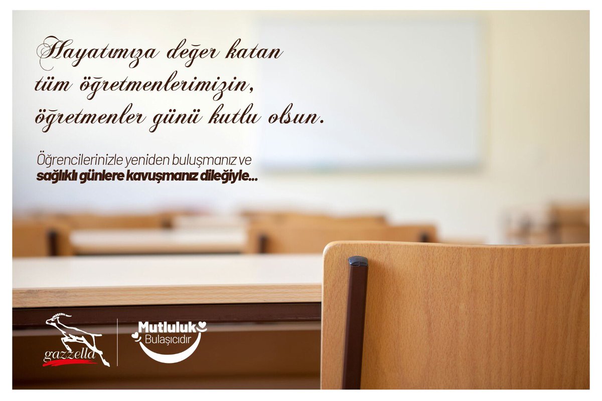 Hayatımıza değer katan tüm öğretmenlerimizin, öğretmenler günü kutlu olsun.
 
#öğretmenlergünü #gazzella #mutlulukbulasicidir #silter