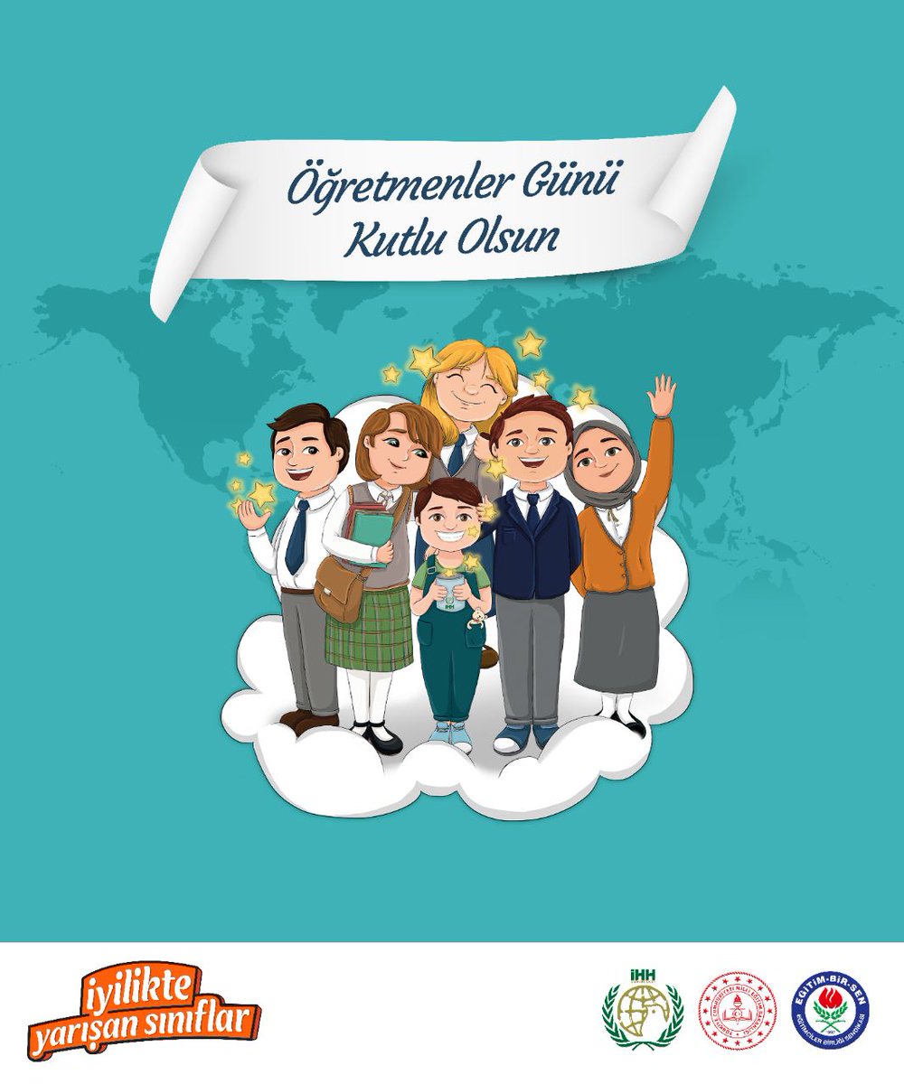 yiliksever bir neslin yetişmesine öncülük eden; sevmeyi, sevilmeyi ve paylaşmayı öğreten bütün öğretmenlerimizin Öğretmenler Günü'nü tebrik ederiz. 📚

#ÖğretmenlerGünü
#İyilikteYarışanSınıflar