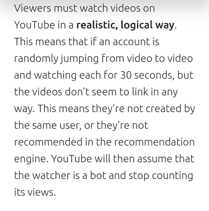 STREAMING GUIDELINES YouTube wants to make sure that video views are coming from real people. That’s why a YouTube view is only counted when the following two criteria apply:A user intentionally initiates the watching of a video.