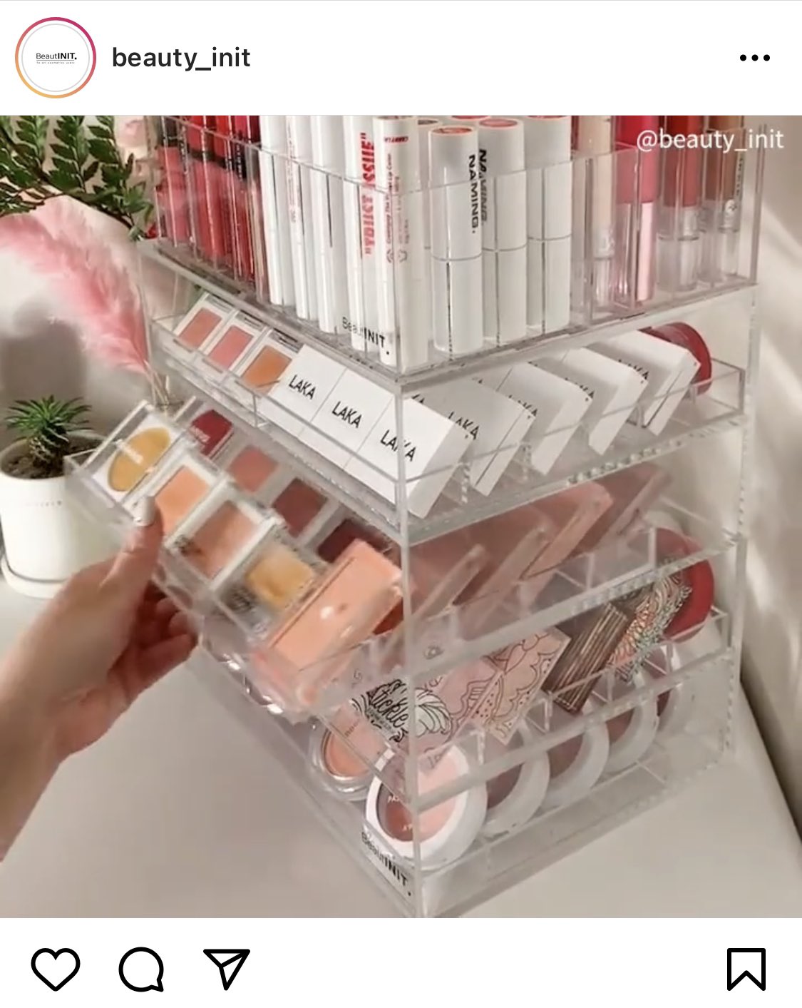 BeautINIT 事前の ビューティーイニット化粧品 収納ケースボックス
