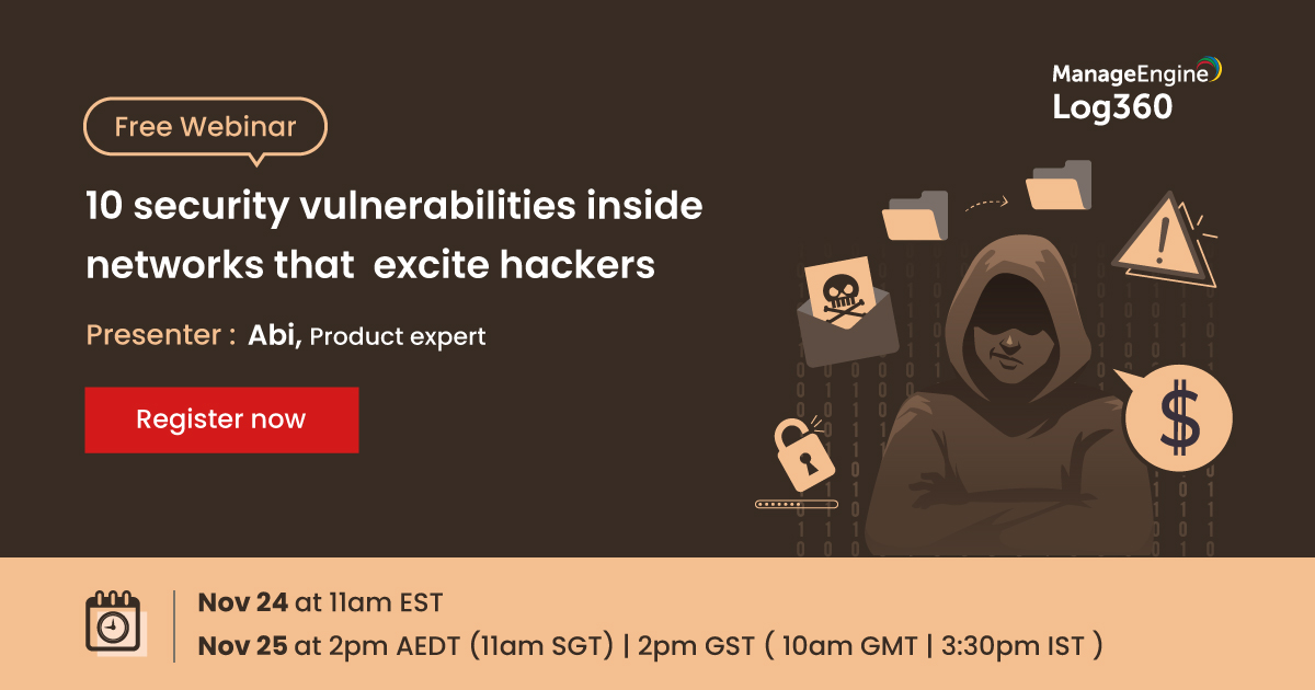 Ti interessa proteggere e rendere sicura la tua rete?
👉 Scopri come nel #webinar di @ManageEngine
ISCRIVITI: https://t.co/F5vbdJdpJ0
#Security #CyberSecurity #bug #Hacker #digitalsecurity https://t.co/xR97FvJB8N