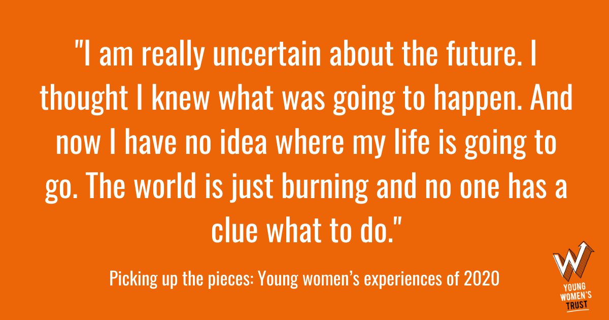 It is crucial that no young woman is left behind in the aftermath of the pandemic. If the government wants to help the country recover they need to listen to young women.Read young women’s recommendations to the government here:  https://www.youngwomenstrust.org/what_we_do/media_centre/blogs/1184_picking_up_the_pieces_young_women_s_experiences_of_202014/14