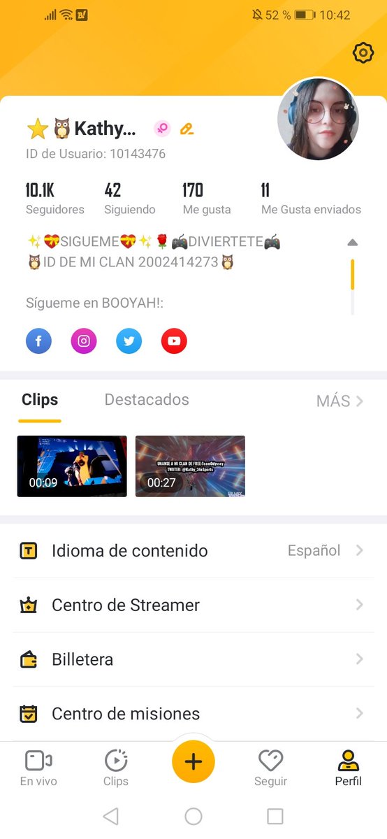 Espero seguir creciendo cada vez más Como Stream en la plataforma de booyah!!🦉A POR TODO🎉 <a href="/MARDUK_eSports/">MARDUK eSports</a> OJO:👁️ANDO EN BUSCA DE JUGADORES PARA MIS CLANES DE FREE FIRE(EE.UU) Y CLASH ROYALE(SV)MD SI QUIERES ENTRAR💖🎮 @BooyahLatam <a href="/freefirelatino/">Garena Free Fire LATAM</a> <a href="/ComunidadSLVCR/">Comunidad Salvadoreña de Clash Royale</a> <a href="/ClashRoyale/">Clash Royale</a>