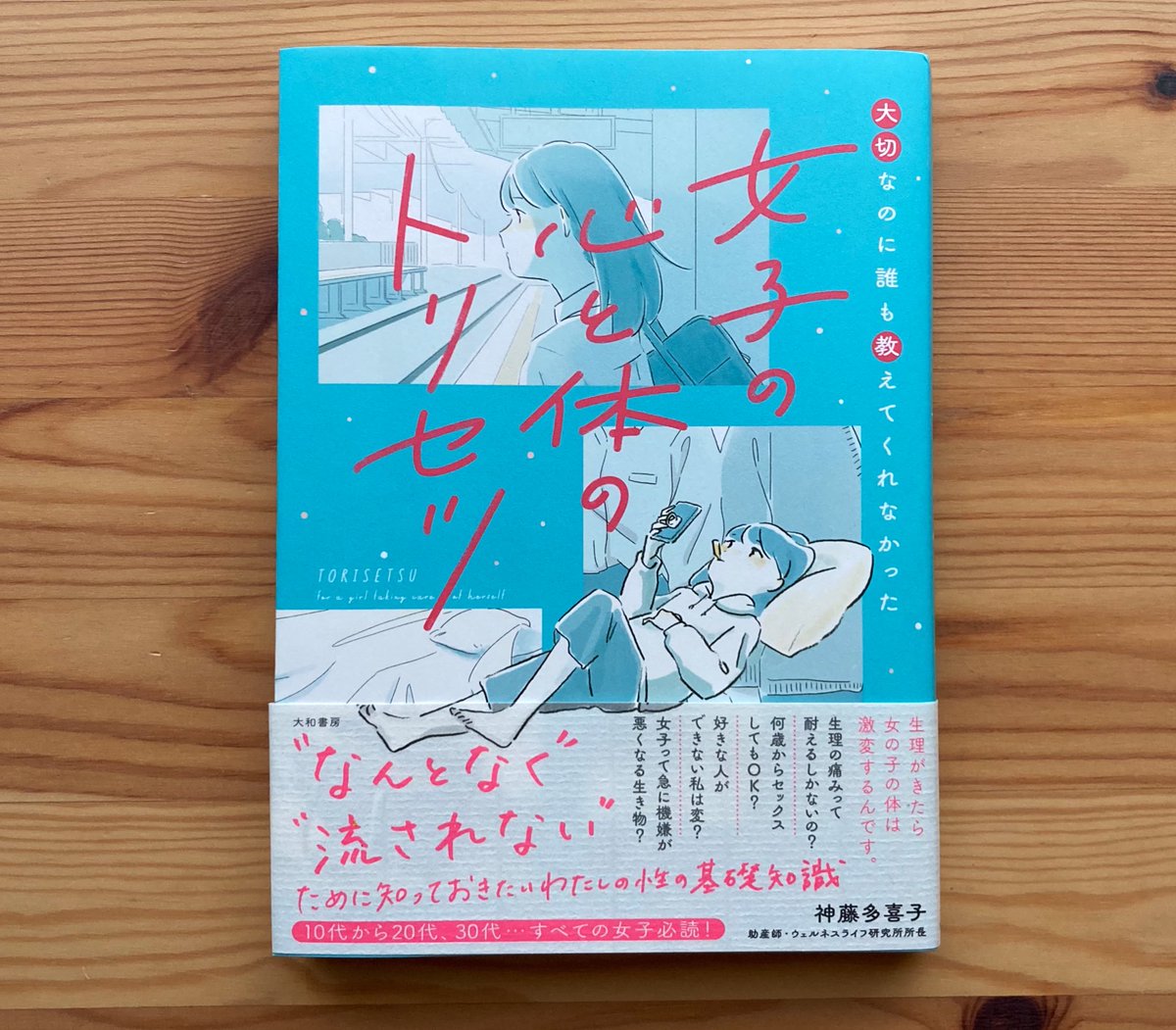 神藤多喜子著『大切なのに誰も教えてくれなかった 女子の心と体のトリセツ』(大和書房)
装画・挿絵・漫画を担当しました。
デザインはAPRON植草さん前田さん。

女性の体のつくりやホルモンバランスについてを中心に、生理と体調との向き合い方や過ごし方の改善を教えてくれる本です。 