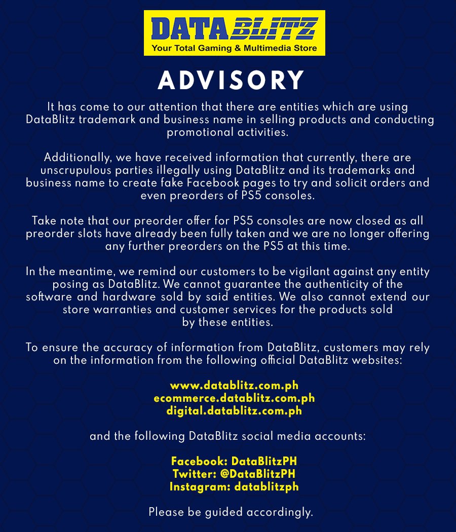 datablitz online store