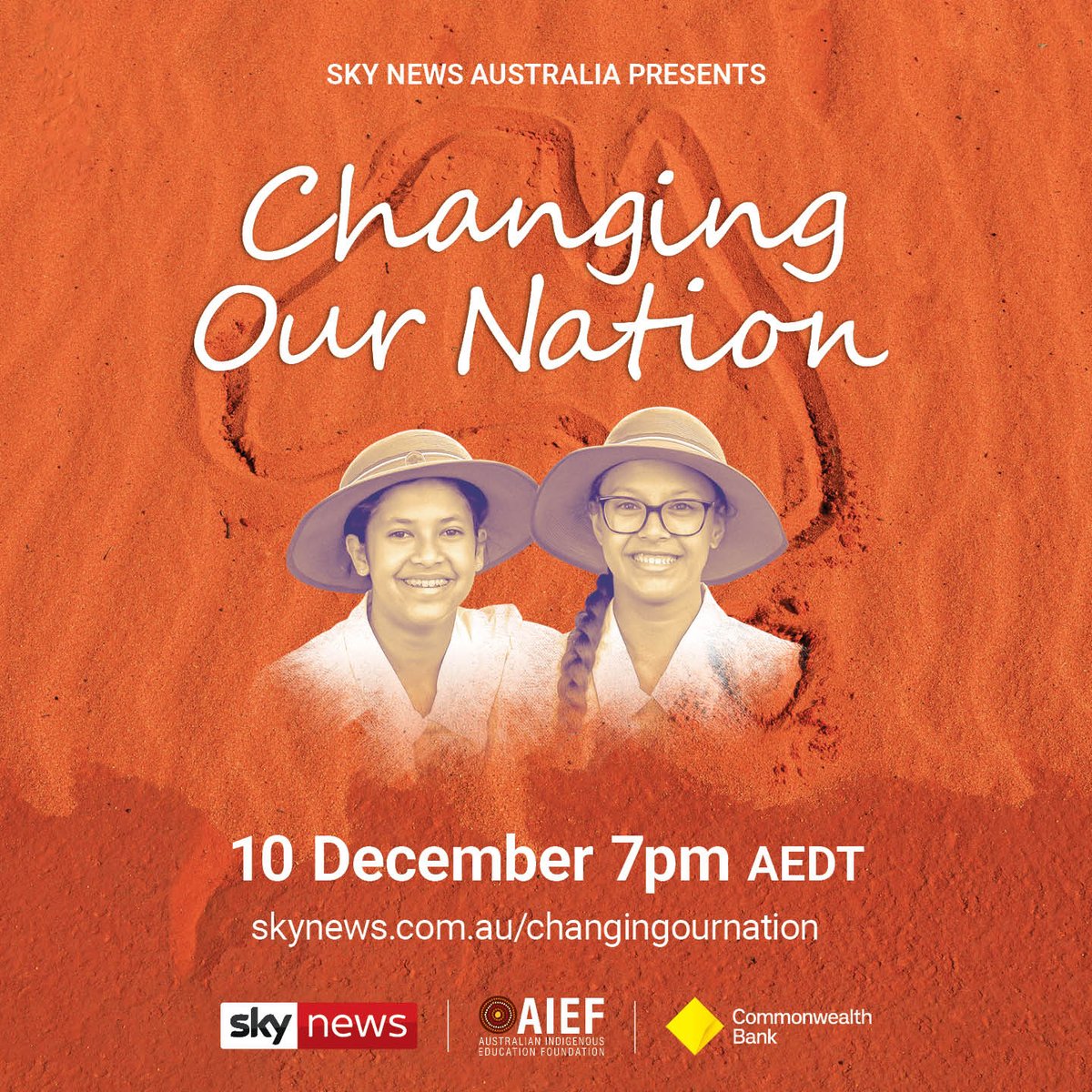 AIEF (@aiefoundation) on Twitter photo We're so excited to announce a special documentary in partnership with <a href="/SkyNewsAust/">Sky News Australia</a> and <a href="/CommBank/">CommBank</a>.
'Changing Our Nation' follows the lives of some of Australia’s brightest young Indigenous trailblazers and will air 10 December 2020. Watch a preview here: skynews.com.au/page/changingo… We're so excited to announce a special documentary in partnership with <a href="/SkyNewsAust/">Sky News Australia</a> and <a href="/CommBank/">CommBank</a>.
'Changing Our Nation' follows the lives of some of Australia’s brightest young Indigenous trailblazers and will air 10 December 2020. Watch a preview here: skynews.com.au/page/changingo…