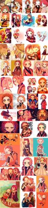 葉瀬アスカさんからバトンをいただきました!ありがとうございます!!葉瀬さんの描かれる淡い色合いに暖かな絵柄、細かい描写や表現まで美しくて好きです～!!??✨

私のほうは載せたもんがちだろと沢山まとめました!うちのこです!#引用RTで絵をあげて5人指名してバトンでお気に入りの絵を載せる https://t.co/028NcXhVDn 