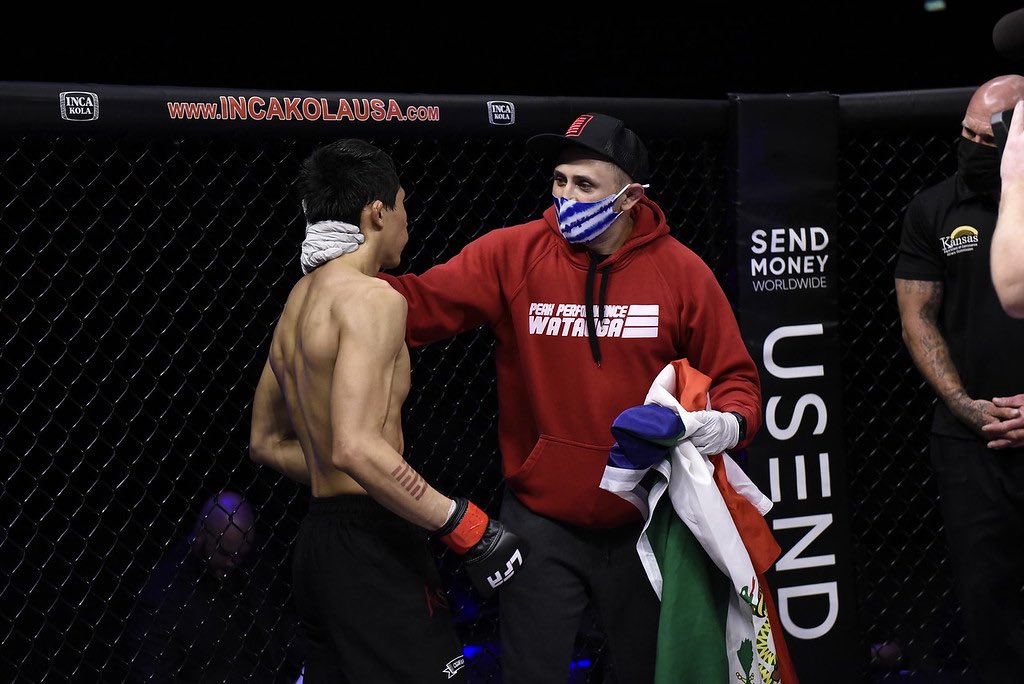 LFAfighting's tweet photo. That moment when you realize you are now @LFAfighting's all-time wins leader! 💯
Congrats to #VictorAltamirano on his record-breaking eighth victory inside the @LFAfighting Octagon. 👏
He did it in style with a #TriangleChoke at #LFA95! 🔺
#MMA
#LFANation
@UFCFightPass https://t.co/m0tFaGKr7U