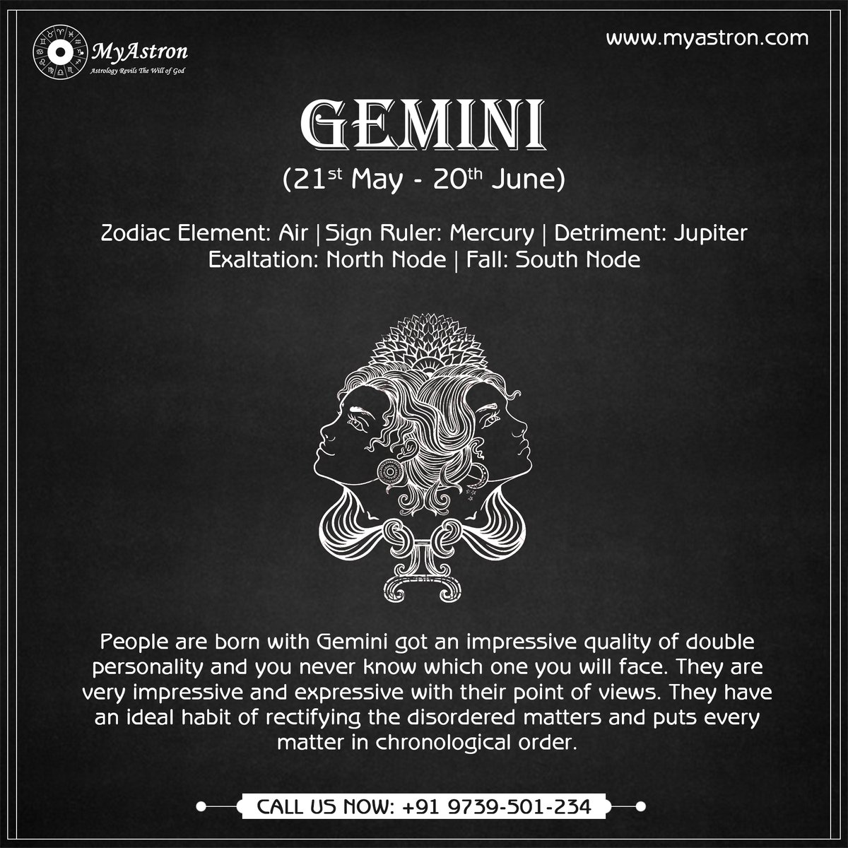 myastron's tweet photo. Are you a #Gemini? Know what your zodiac sign is about to say. Read More: https://t.co/Btef7h8EN2
Contact Us @9739501234

#myastron #astrologyservice #astrology #geminipeople #geminizodiacsign #zodicsign #geminisign #astrohelp https://t.co/p50JXJJRMw