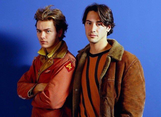 7: River Phoenix AND Keanu Reeves. They share one because the pics of them together are what I want to be