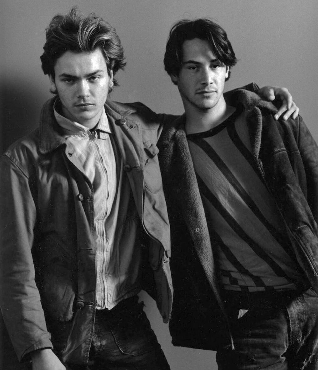 7: River Phoenix AND Keanu Reeves. They share one because the pics of them together are what I want to be