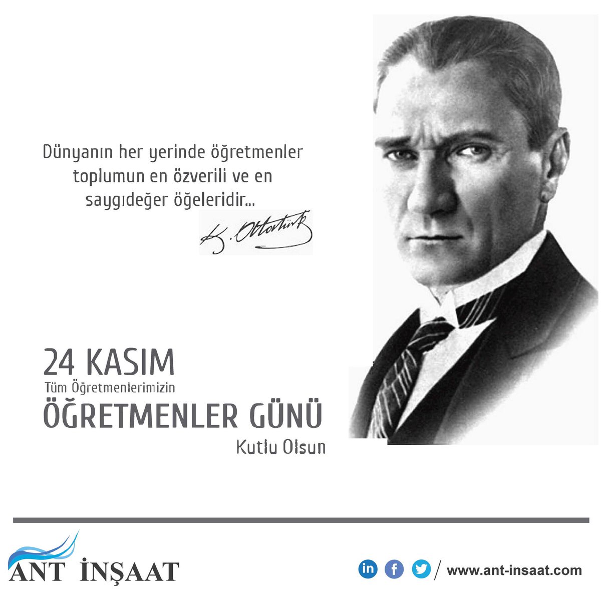 Başarılı nesiller yetiştiren kıymetli öğretmenlerimizin, Öğretmenler Günü kutlu olsun.