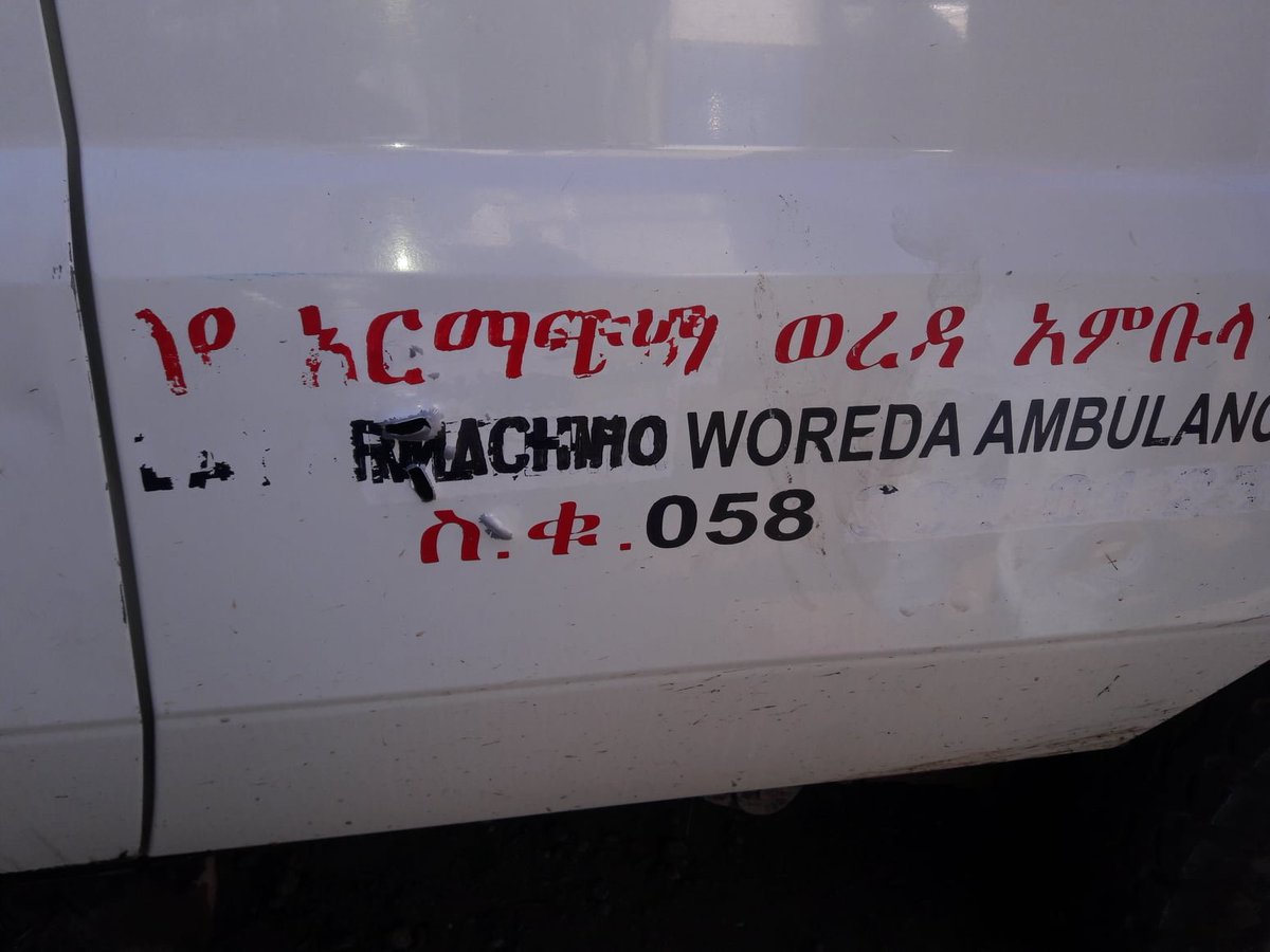 Last week, three ambulances were attacked, according to the Ethiopian Red Cross Society. Details of the incidents remain unclear, ICRC stated, but it's “a worrying sign that medical workers and first responders are not being respected and protected”.  https://www.facebook.com/EthiopianRedCross/photos/a.473697792717240/3514309778656011/