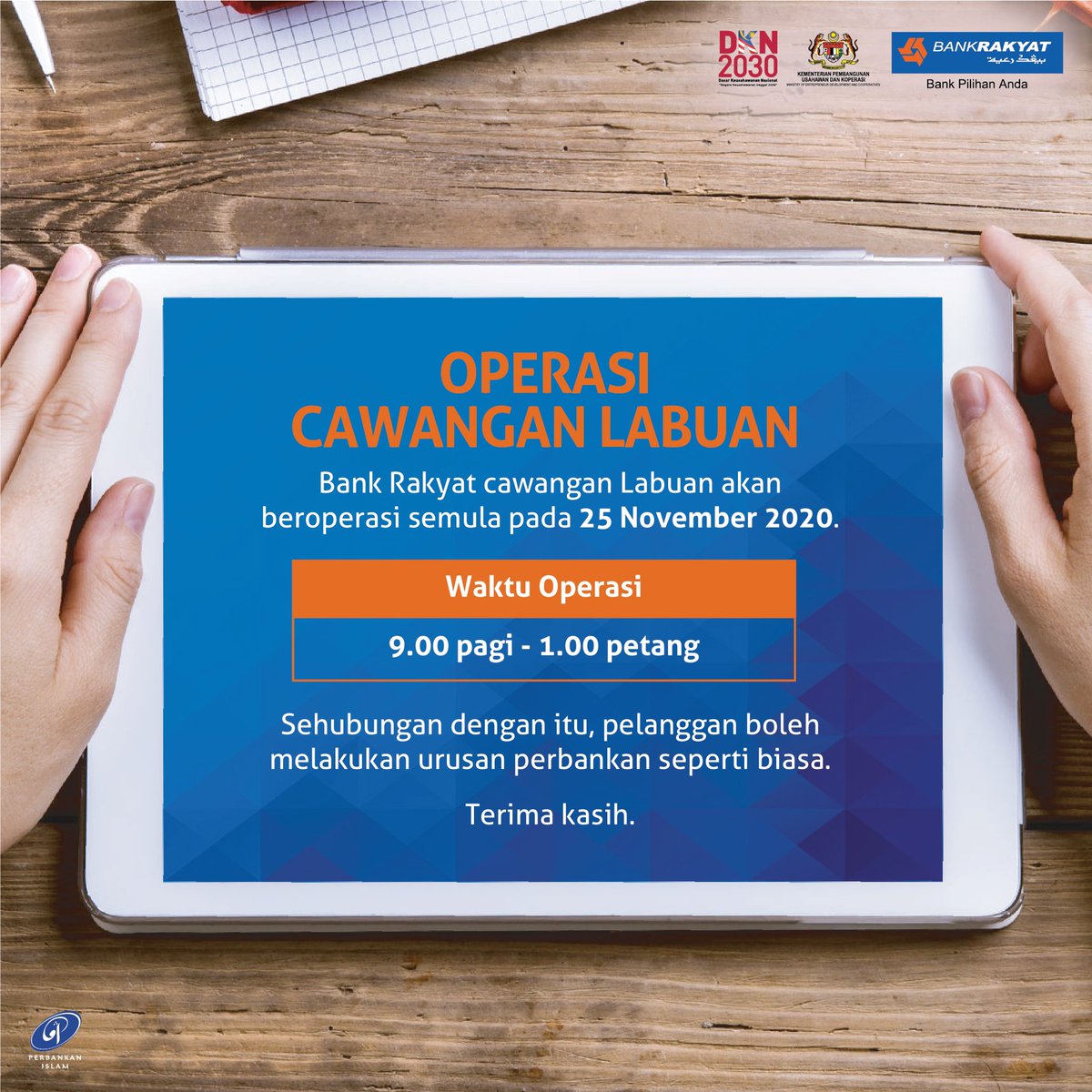 Masa Operasi Bank Rakyat Waktu Operasi Ar Rahnu Bank Rakyat Ulu Tiram