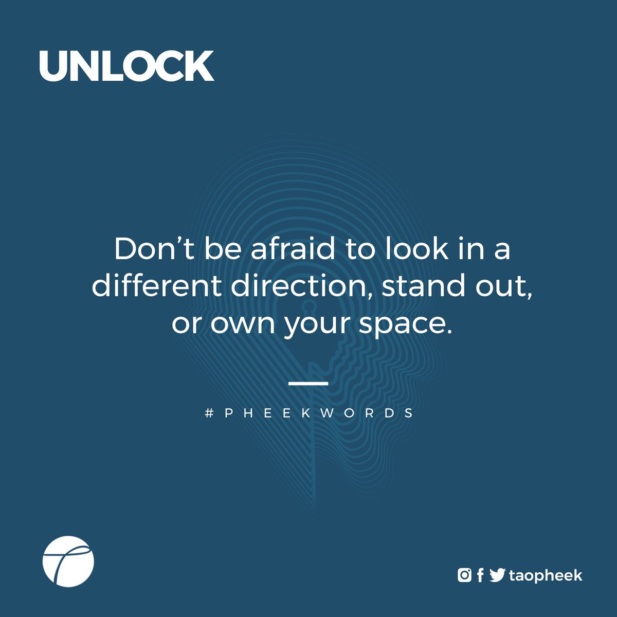 TAOPHEEK's tweet photo. #SelfDifferentiation - 2

“Be different. Be prepared for criticism and sometimes condemnation, because people will naturally reject what they don’t understand.” - #PheekWords https://t.co/rR3R9Fx9LT