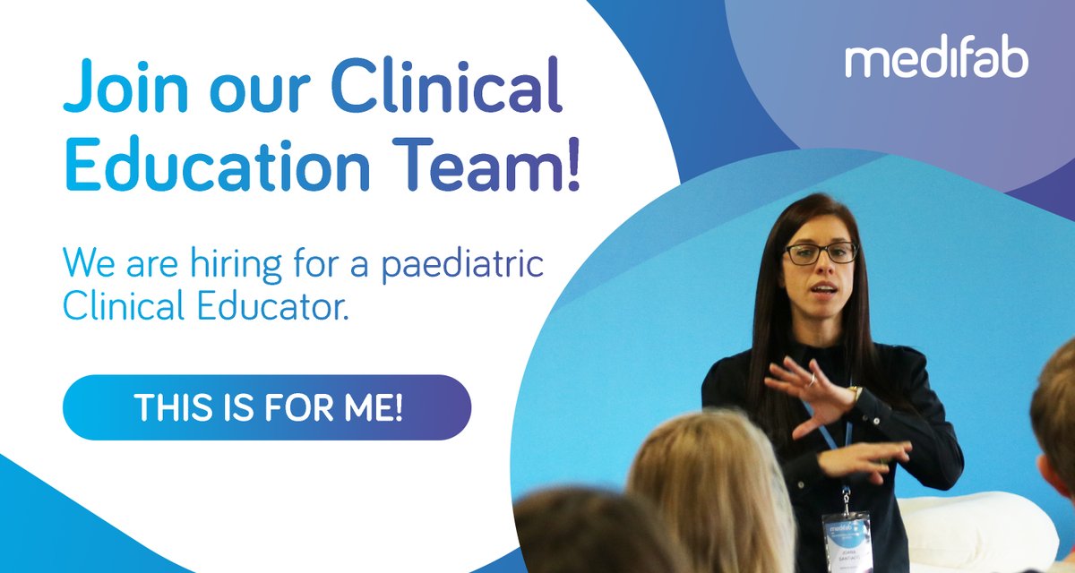 MedifabLives's tweet photo. Are you passionate about paediatrics and helping prescribers with clinical outcomes?
This is your chance to join the fun with Joana Santiago at Medifab.

Your location would preferably be Sydney or Melbourne.

Learn more about the role and apply here...
https://t.co/ESVl1u9DCN https://t.co/HSgt8IsBcA
