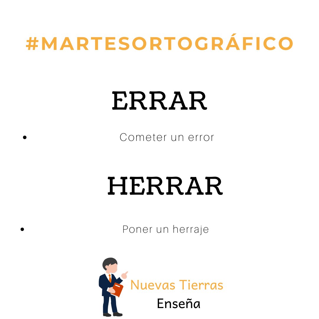 tierras_nuevas's tweet photo. Hoy en nuestros #martesortograficos https://t.co/LnpHfMEsS6