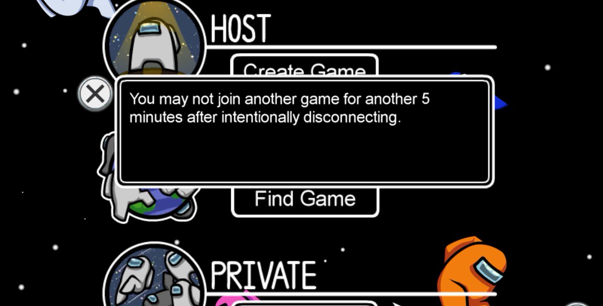 switchplaying's tweet image. Banned from Among Us :/