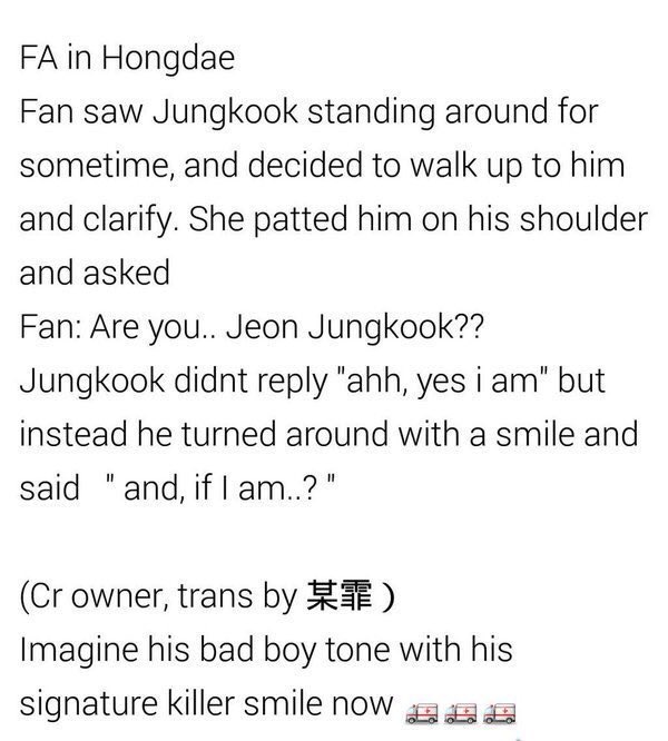 kkukdaze's tweet photo. remember when jungkook broke the rules for armys n went on a selfie spree with them that one night in hongdae and some armys even managed to get cute interactions with him n got to hug him (with his consent!!) 😭😭😭 https://t.co/xsb5Udnzpg