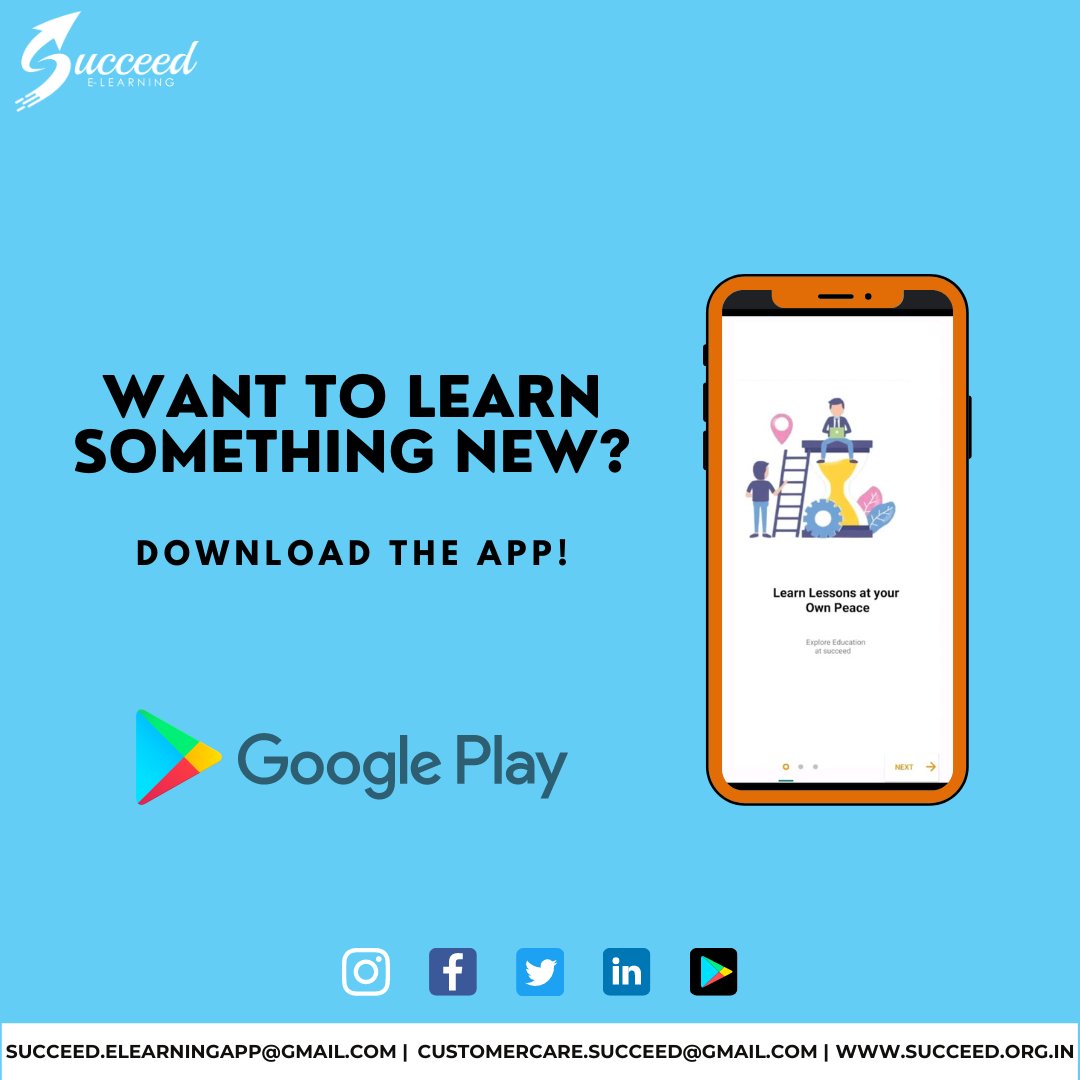 Succeedelearni1's tweet photo. Learn something new, revise the last homework, study at your own pace with flexible timings.
Everything at your Finger Tips.
Download the App from the Play Store: https://t.co/JmzHLtqh1C

#education #educational #earlychildhoodeducation #educationmatters #educationisthekey https://t.co/g7jXceF533