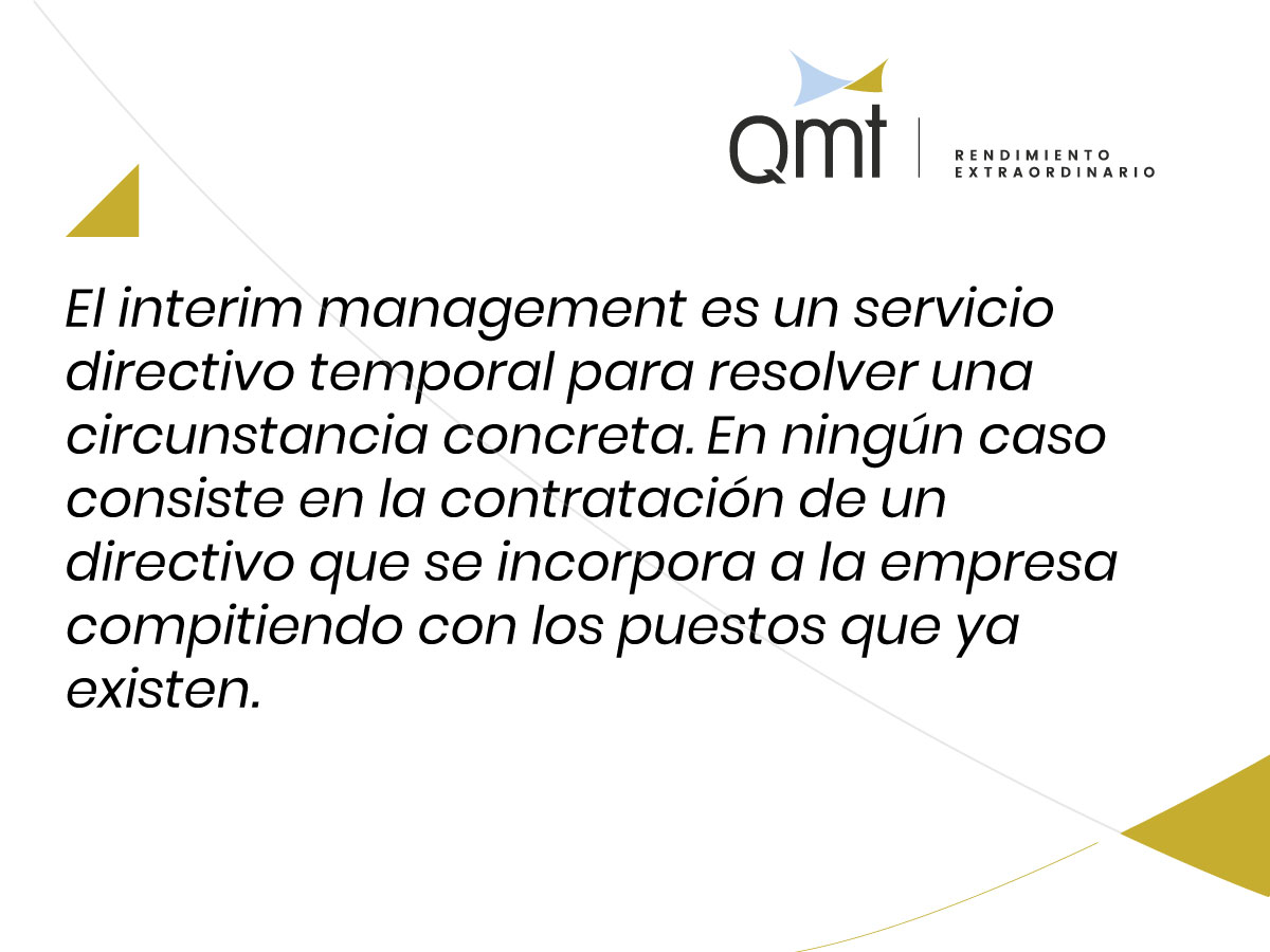 ¿Por qué contratar a una empresa de interim management? Razón 53:
#interimmanagement #interimmanager #qmt