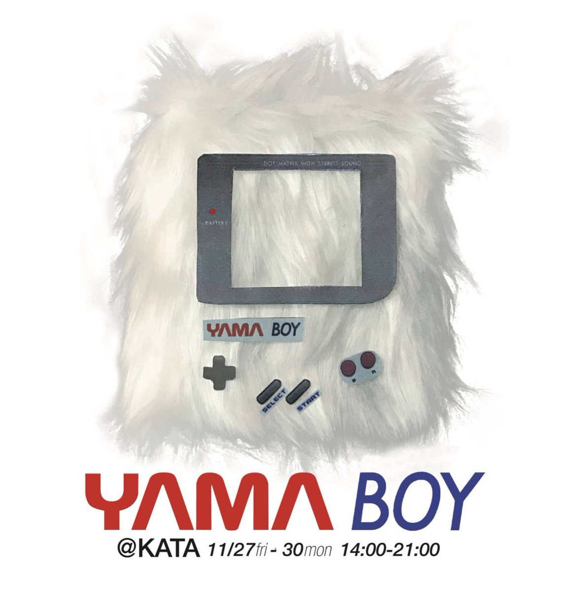 KATA_TOKYO's tweet photo. 【今週27日から！】

そしてそして、#YAMASTORE と #BOY による〈YAMA BOY〉もはじまりますよ〜！

📍 会期：11/27（金）〜11/30（月）
OPEN-CLOSE / 14:00 - 21:00

👉https://t.co/ed59hnM1wd https://t.co/zDe0wZigGA