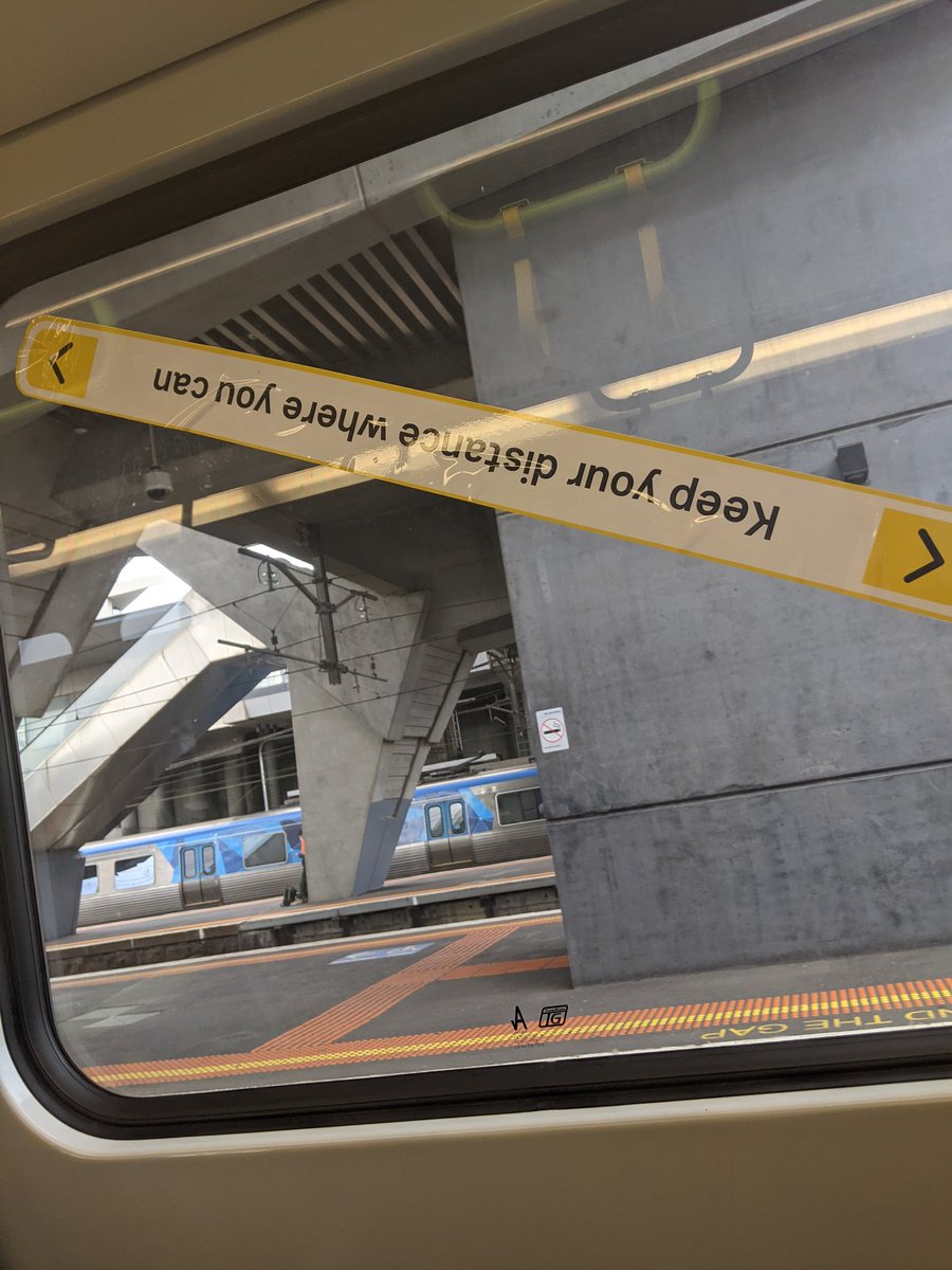 mattybrodgers's tweet photo. @metrotrains 10/10 for effort for whoever put this sticker on the train https://t.co/Zfc7bM4FBt