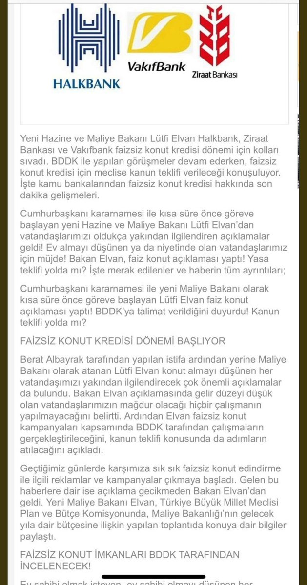 0 faiz konut kredisi sizce gerçekleşirmi https://t.co/zJOdQyGC9i