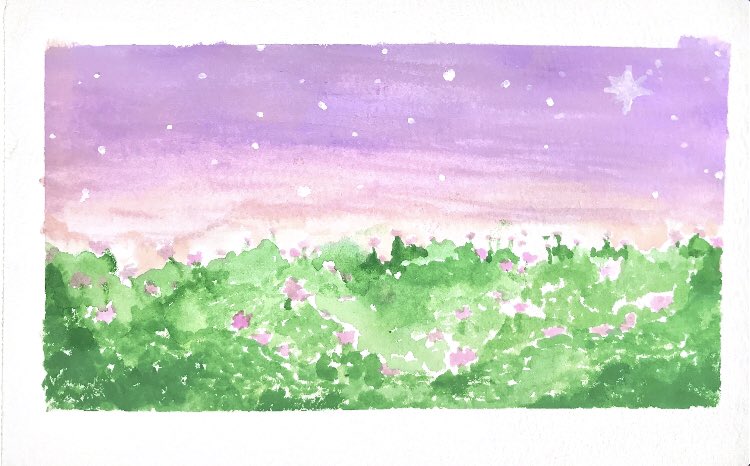 piastels's tweet photo. nakailang try na ako ng gouache pero ito pa lang pinaka nasatisfy ako ksksks 🤧😅 #artph #gouache #gouachepainting https://t.co/8DOeuX4I7s