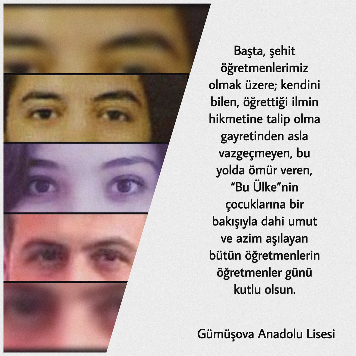 Öğretmenim, #ÖğretmenlerGünü’n kutlu olsun.