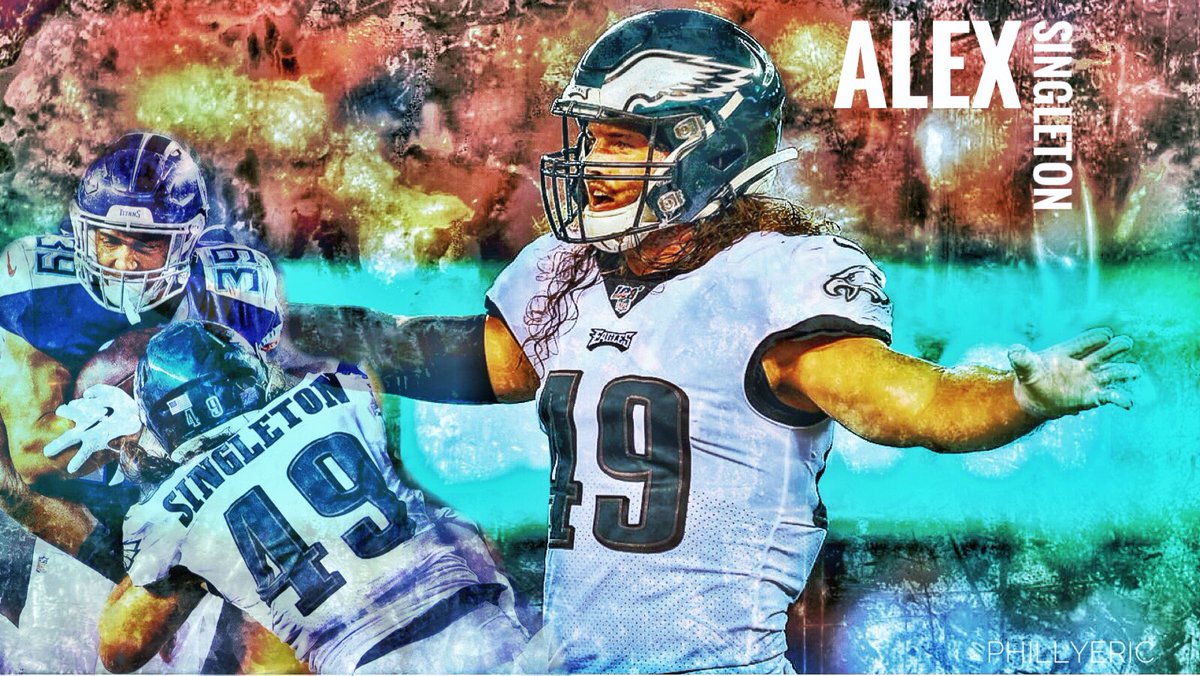 edlfdesigns's tweet photo. Alex Singleton made a HUGE effort in this last game against the Browns. I’ll have to make a piece for this game. I can’t wait to see what Alex has in store for the hawks game. #GoBirds #AlexSingleton @realsjsgiovanni @EaglesBrawl @eaglesnest365 @ThePhillySG @alexsingleton49 https://t.co/X9G3bLDzgm