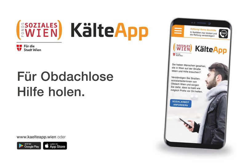 Wer in #Wien den Schlafplatz eines obdachlosen Menschen bemerkt kann schnell &amp; einfach für Hilfe sorgen. Wie? Das Kältetelefon der @caritasaustria kann rund um die Uhr erreicht oder via der KälteApp des #FondsSozialesWien für Hilfe gesorgt werden. #HinschauenstattWegschauen