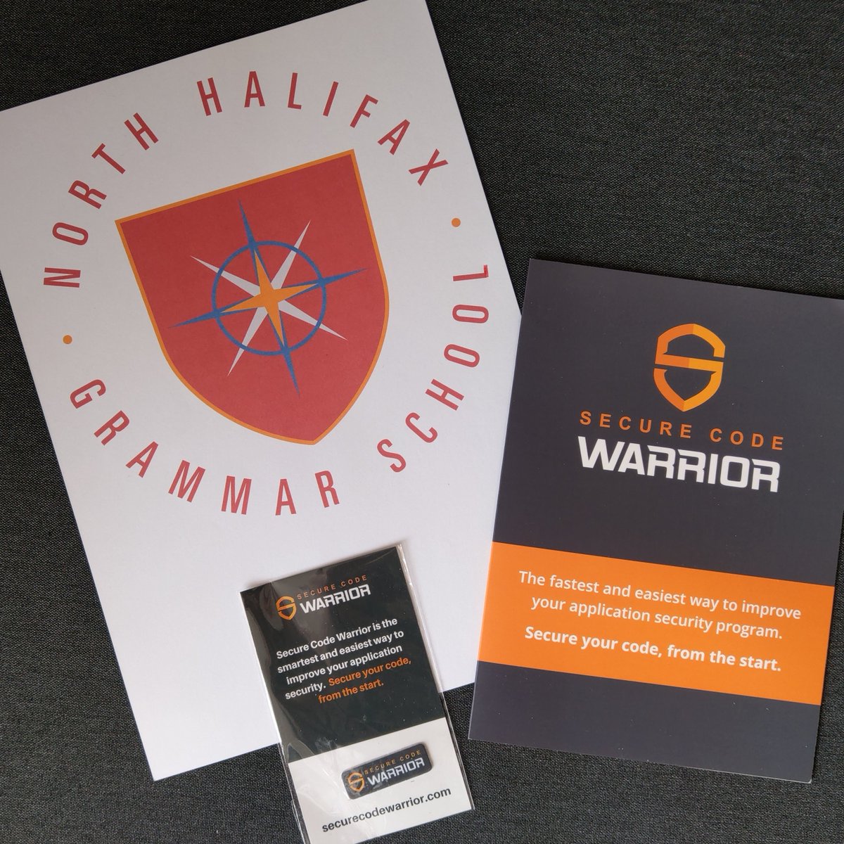 At the start of the pandemic <a href="/SecCodeWarrior/">Secure Code Warrior</a> sent 100 reusable camera shields to our teachers.  These were not only useful for maintaining privacy when teachers engaged in distance teaching, but also doubled as antibacterial wipes for their devices! Thank you.