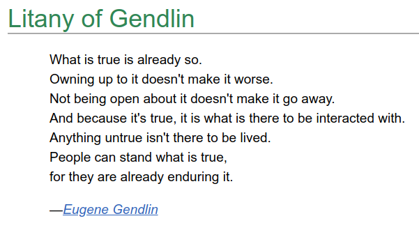 If I had one litany pasted on my door, it would be this.