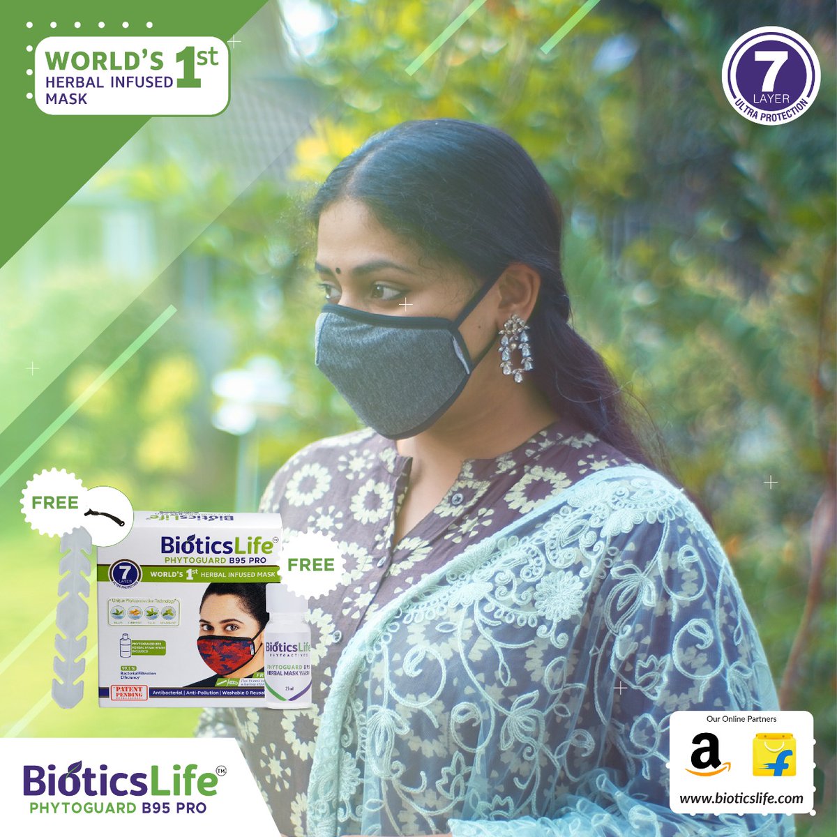 BioticsL's tweet photo. Be stylish and comfortable with PHYTOGUARD B95 PRO.

For Online Purchase, visit: https://t.co/RKzKdv5a5c
Amazon: https://t.co/KAhdF8Q8ne...
Flipkart: https://t.co/hjcHbwha1f
#bioticslife #herbalmask #mask #covid19 #facemask #masks #coronavirus #corona #staysafe #stayhome #health https://t.co/1xoamW24bJ