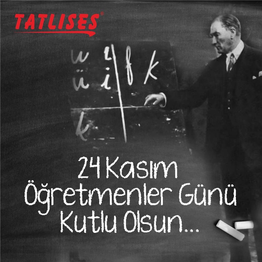 Cumhuriyet sizden 'fikri hür, vicdanı hür, irfanı hür' nesiller ister. 

M. Kemal Atatürk

Başta Ulu Önder Atatürk ve tüm öğretmenlerimizin gününü kutluyoruz. İyi ki varsınız 🌼

#ibrahimtatlises #tatlises #iboshow #ogretmenlergunu #tatlisesgida #tatliseseurope #tatliseslahmacun