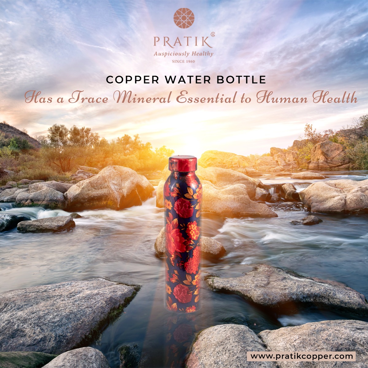 PratikCopper's tweet photo. Copper is an essential trace mineral that is vital to human health. 
Water when stored in a copper vessel goes through a natural purification process and make the water perfectly fit for drinking. 

shop @ https://t.co/ynbUECRWNM

#pratikcopper #copperwater #homedecor #wellness https://t.co/2R6zMRwqsz
