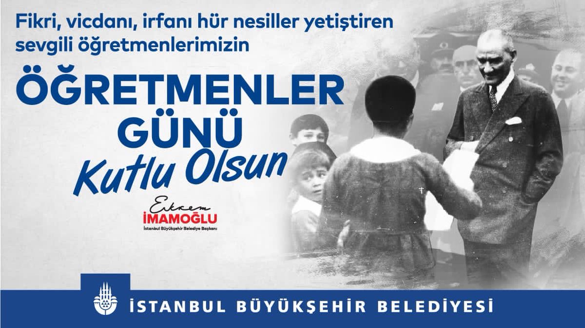 Fikri, vicdanı, irfanı hür nesiller yetiştiren sevgili öğretmenlerimizin 24 Kasım #ÖğretmenlerGünü kutlu olsun.