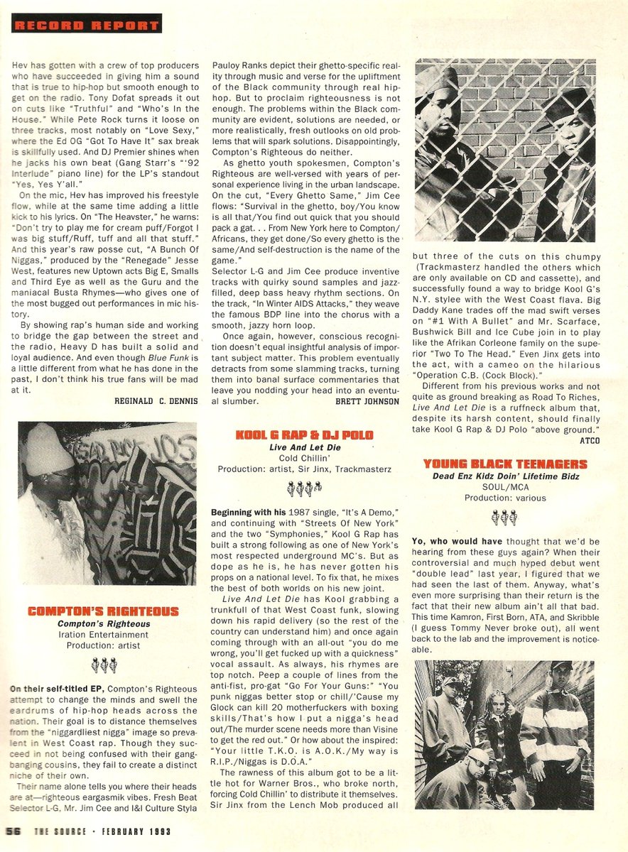 November 24, 1992

➡️The Pharcyde released their Debut Album "Bizarre Ride II the Pharcyde"

➡️Kool G Rap &amp; DJ Polo released their third and final LP "Live and Let Die"